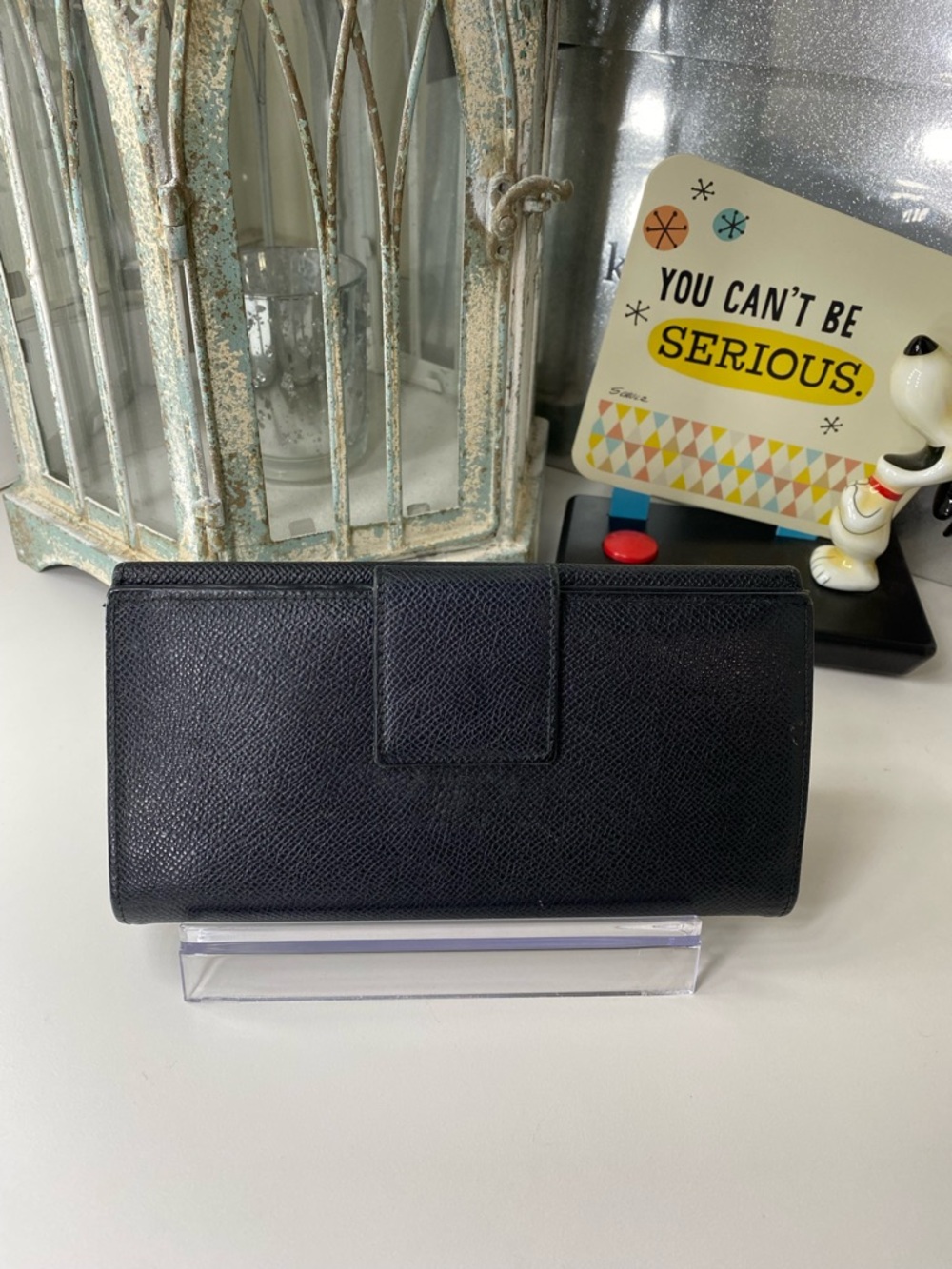 Bvlgari Lux Black Leather Wallet Clutch - Picture 3 of 12